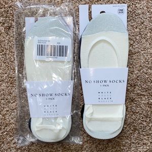 Six Pairs White House Black Market No Show Socks